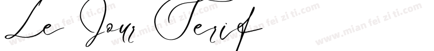 Le Jour Serif字体转换